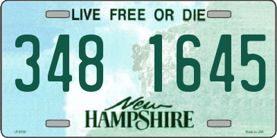 NH license plate 3481645