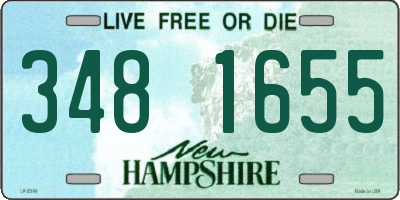 NH license plate 3481655