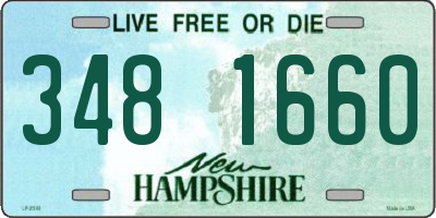 NH license plate 3481660