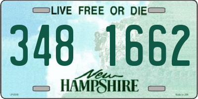 NH license plate 3481662