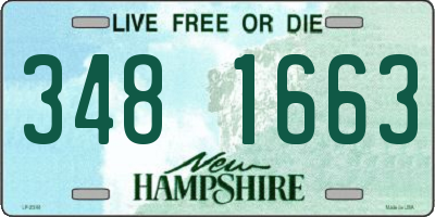 NH license plate 3481663
