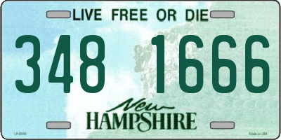 NH license plate 3481666