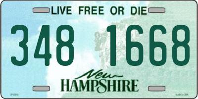 NH license plate 3481668
