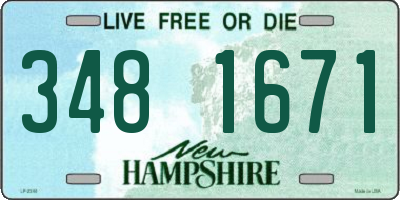 NH license plate 3481671