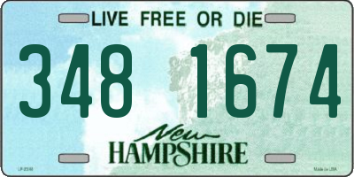 NH license plate 3481674