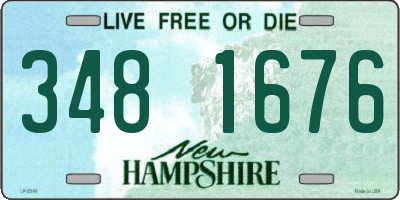 NH license plate 3481676