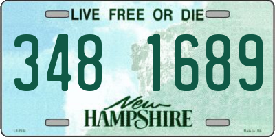 NH license plate 3481689