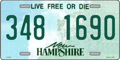 NH license plate 3481690