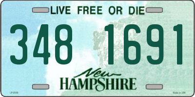 NH license plate 3481691