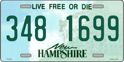 NH license plate 3481699