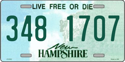 NH license plate 3481707