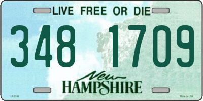 NH license plate 3481709