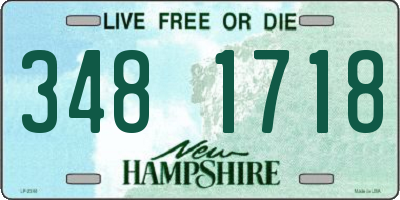 NH license plate 3481718