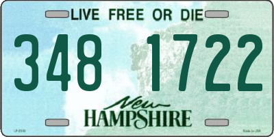 NH license plate 3481722