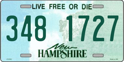 NH license plate 3481727