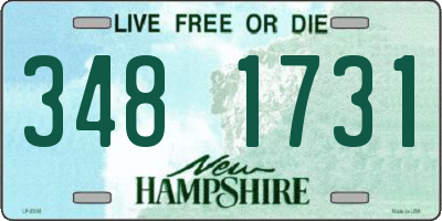NH license plate 3481731