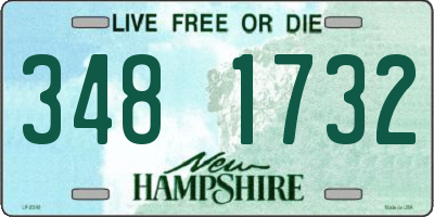 NH license plate 3481732