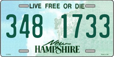 NH license plate 3481733
