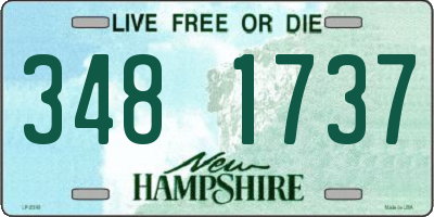 NH license plate 3481737