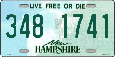 NH license plate 3481741