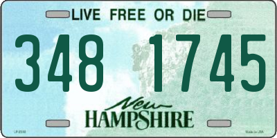 NH license plate 3481745