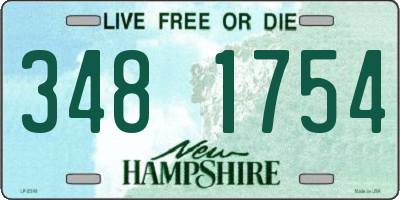 NH license plate 3481754