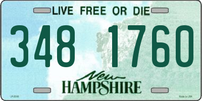 NH license plate 3481760