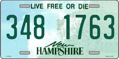 NH license plate 3481763