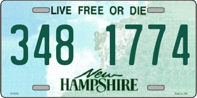 NH license plate 3481774