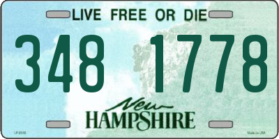 NH license plate 3481778