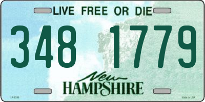 NH license plate 3481779