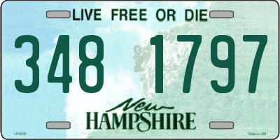 NH license plate 3481797