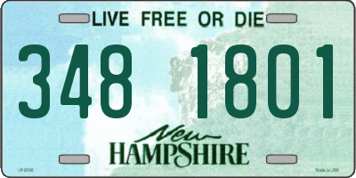 NH license plate 3481801