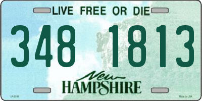 NH license plate 3481813