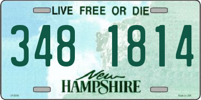 NH license plate 3481814