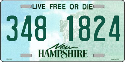 NH license plate 3481824