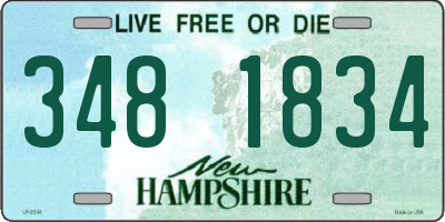 NH license plate 3481834