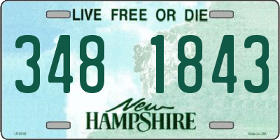 NH license plate 3481843