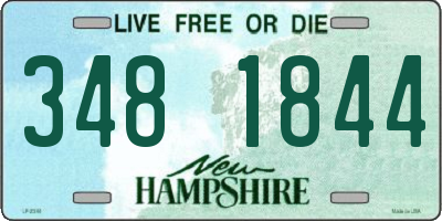 NH license plate 3481844