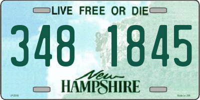 NH license plate 3481845