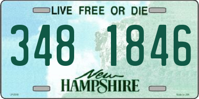 NH license plate 3481846