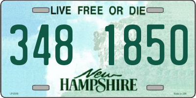 NH license plate 3481850