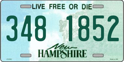NH license plate 3481852