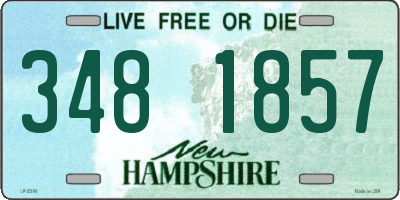 NH license plate 3481857