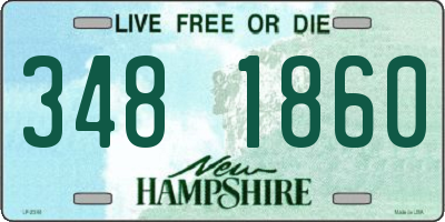 NH license plate 3481860