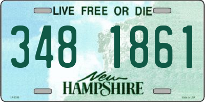 NH license plate 3481861