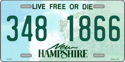NH license plate 3481866