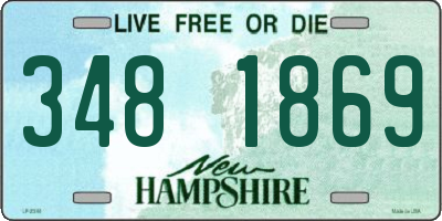 NH license plate 3481869