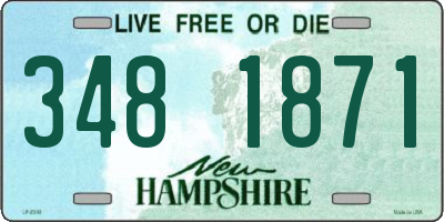 NH license plate 3481871