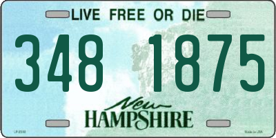 NH license plate 3481875